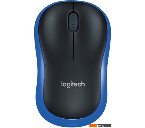  - Мыши Logitech M185 (черный/синий) - M185 (черный/синий)