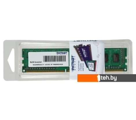  - Оперативная память Patriot Signature 8GB DDR3 PC3-12800 (PSD38G16002) - Signature 8GB DDR3 PC3-12800 (PSD38G16002)