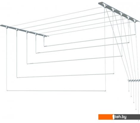  - Сушилки для белья Лиана потолочная, металл, 1,5 м (С-003) - потолочная, металл, 1,5 м (С-003)