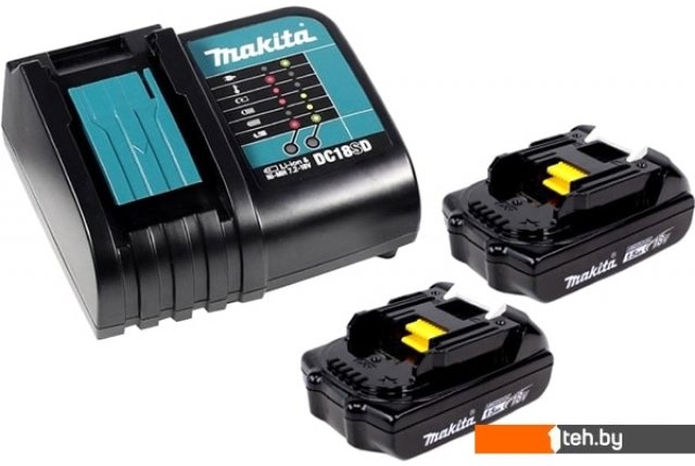 Аккумуляторы и зарядные устройства для инструмента Makita BL1815N + DC18SD (18В/1.5 а*ч + 7.2-18В) Аккумуляторы и зарядные устройства для инструмента Makita BL1815N + DC18SD (18В/1.5 а*ч + 7.2-18В)