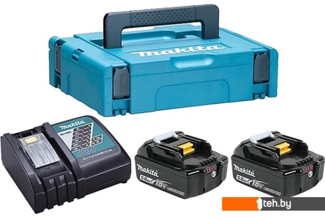 Аккумуляторы и зарядные устройства для инструмента Makita BL1850B + DC18RC (18В/5.0 а*ч + 18В) Аккумуляторы и зарядные устройства для инструмента Makita BL1850B + DC18RC (18В/5.0 а*ч + 18В)