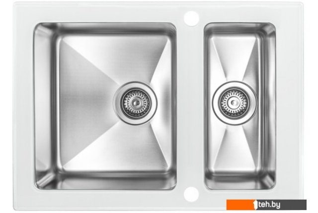 Кухонные мойки Zorg GS 6750-2 (белый) Кухонные мойки Zorg GS 6750-2 (белый)