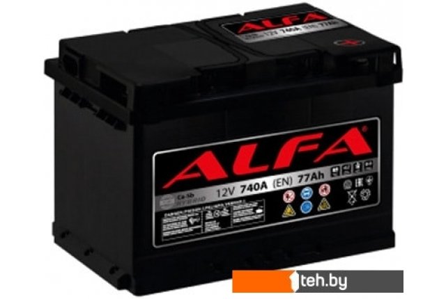 Автомобильные аккумуляторы ALFA Hybrid 77 R (77 А·ч) Автомобильные аккумуляторы ALFA Hybrid 77 R (77 А·ч)