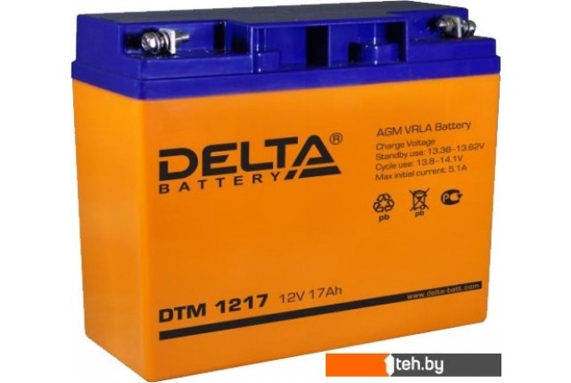 Аккумуляторы для ИБП Delta DTM 1217 (12В/17 А·ч) Аккумуляторы для ИБП Delta DTM 1217 (12В/17 А·ч)