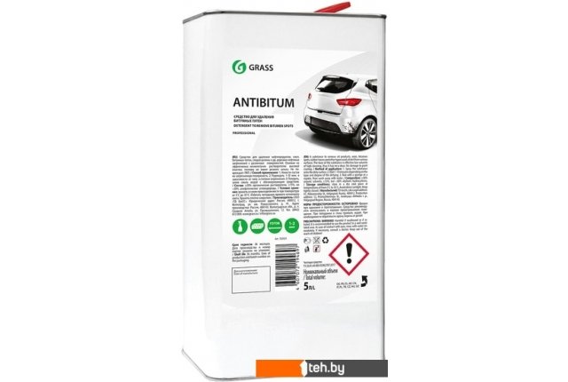 Автохимия и автокосметика для кузова Grass Очиститель битумных пятен Antibitum 5л 150101 Автохимия и автокосметика для кузова Grass Очиститель битумных пятен Antibitum 5л 150101