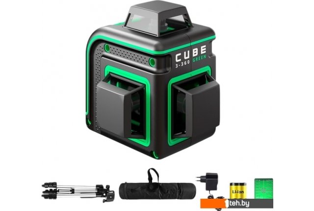 Лазерные нивелиры ADA Instruments Cube 3-360 Green Professional Edition А00573 Лазерные нивелиры ADA Instruments Cube 3-360 Green Professional Edition А00573