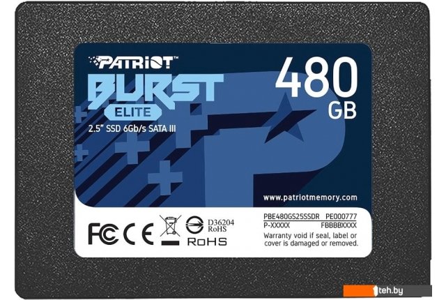 SSD Patriot Burst Elite 480GB PBE480GS25SSDR SSD Patriot Burst Elite 480GB PBE480GS25SSDR