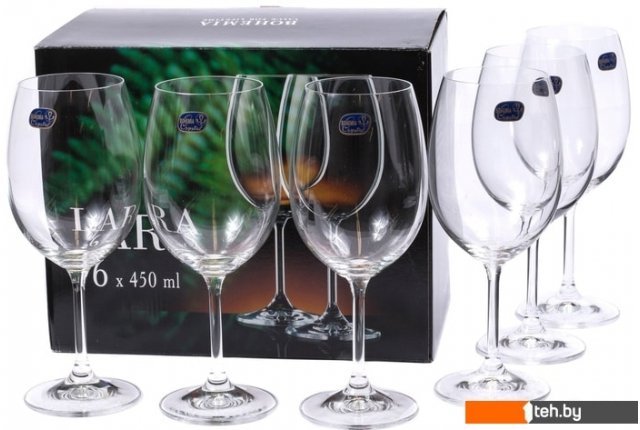 Стаканы, бокалы, рюмки Bohemia Crystal Lara 40415/450 Стаканы, бокалы, рюмки Bohemia Crystal Lara 40415/450