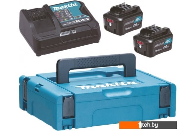 Аккумуляторы и зарядные устройства для инструмента Makita BL1041B + DC10SB (12В/4 Ah + 12В) Аккумуляторы и зарядные устройства для инструмента Makita BL1041B + DC10SB (12В/4 Ah + 12В)