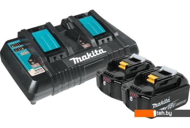 Аккумуляторы и зарядные устройства для инструмента Makita BL1850B + DC18RD 191L75-3 (18В/5 Ah + 7.2-18В) Аккумуляторы и зарядные устройства для инструмента Makita BL1850B + DC18RD 191L75-3 (18В/5 Ah + 7.2-18В)