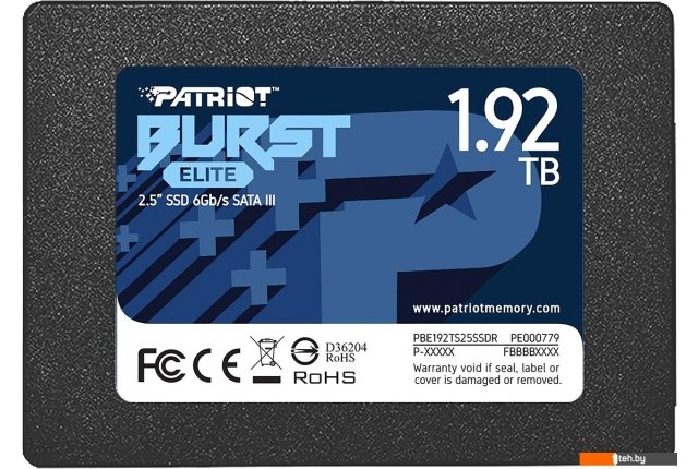 SSD Patriot Burst Elite 1.92TB PBE192TS25SSDR SSD Patriot Burst Elite 1.92TB PBE192TS25SSDR