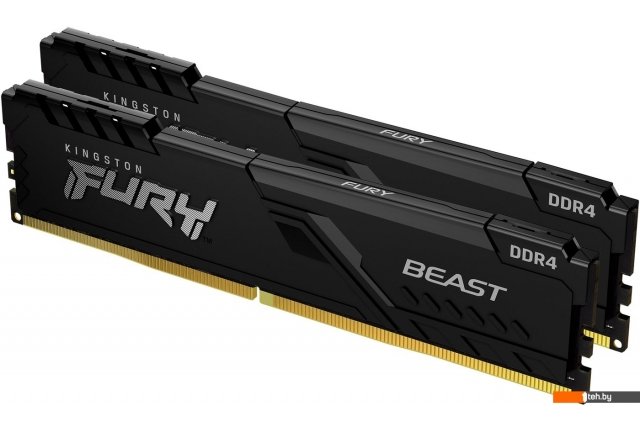Оперативная память Kingston FURY Beast 2x16GB DDR4 PC4-25600 KF432C16BB1K2/32 Оперативная память Kingston FURY Beast 2x16GB DDR4 PC4-25600 KF432C16BB1K2/32