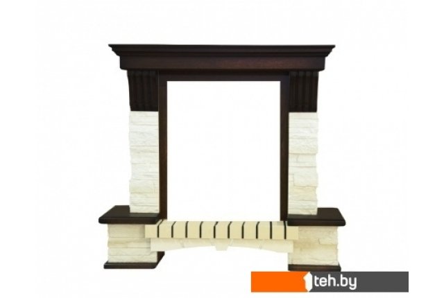 Электрокамины и биокамины Smolcom Stone Montebello STD-ASP (темный орех) Электрокамины и биокамины Smolcom Stone Montebello STD-ASP (темный орех)