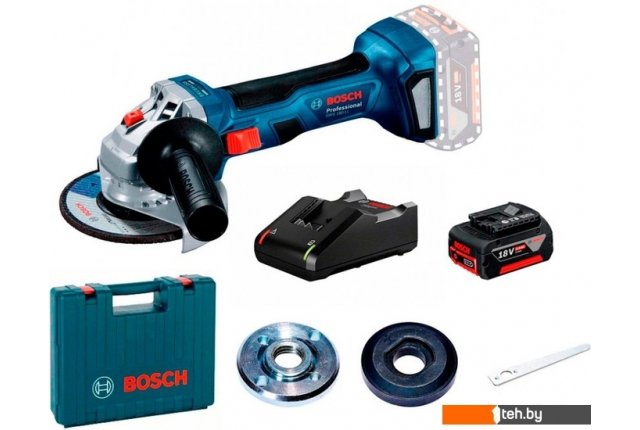 Угловые шлифмашины (болгарки) Bosch GWS 180-LI Professional 06019H9025 (с 1-им АКБ, кейс) Угловые шлифмашины (болгарки) Bosch GWS 180-LI Professional 06019H9025 (с 1-им АКБ, кейс)