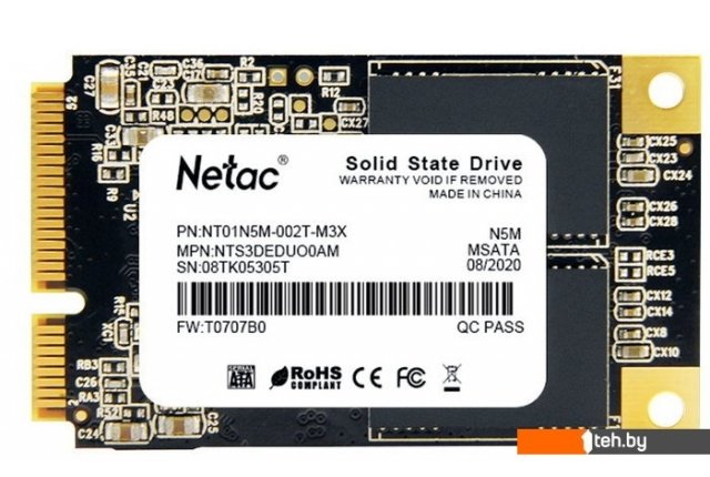 SSD Netac Внутренний SSD mSATA 2TB Netac N5M SSD Netac Внутренний SSD mSATA 2TB Netac N5M