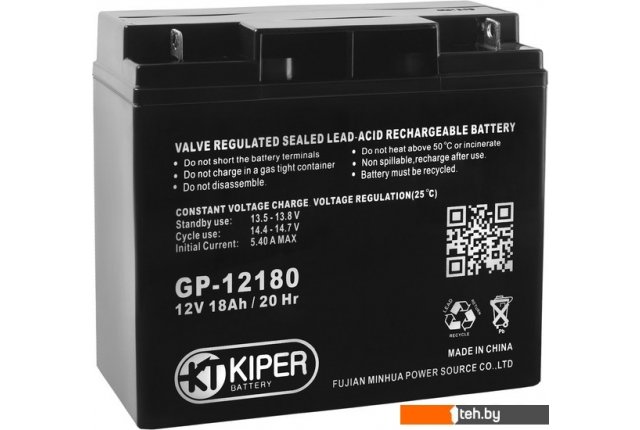 Аккумуляторы для ИБП Kiper GP-12180 (12В/18 А·ч) Аккумуляторы для ИБП Kiper GP-12180 (12В/18 А·ч)