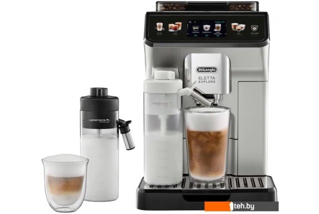 Кофеварки и кофемашины DeLonghi Eletta Explore ECAM450.55.S Кофеварки и кофемашины DeLonghi Eletta Explore ECAM450.55.S