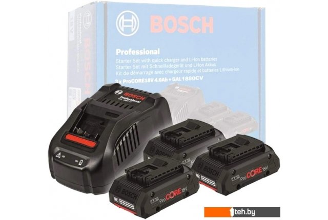 Аккумуляторы и зарядные устройства для инструмента Bosch ProCORE Professional 0615990N2G (18В/4 Ah + 14.4-18В) Аккумуляторы и зарядные устройства для инструмента Bosch ProCORE Professional 0615990N2G (18В/4 Ah + 14.4-18В)