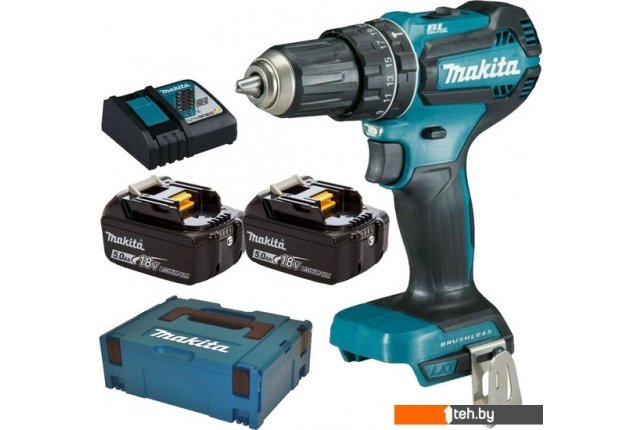 Шуруповерты, гайковерты, электроотвертки Makita DHP485RTJ (с 2-мя АКБ 5 Ач, кейс) Шуруповерты, гайковерты, электроотвертки Makita DHP485RTJ (с 2-мя АКБ 5 Ач, кейс)