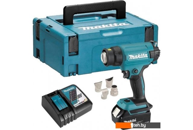 Промышленные фены Makita DHG181RT1J (с 1-им АКБ, кейс) Промышленные фены Makita DHG181RT1J (с 1-им АКБ, кейс)