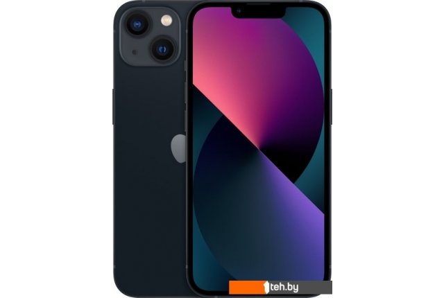 Мобильные телефоны Apple iPhone 13 128GB (темная ночь) Мобильные телефоны Apple iPhone 13 128GB (темная ночь)