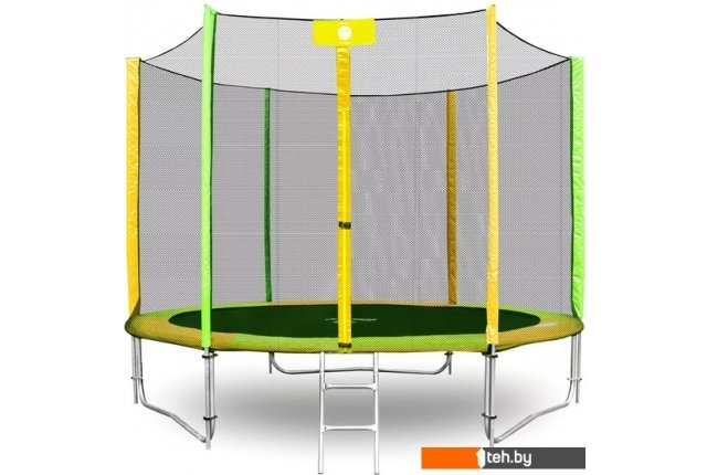 Батуты Alpin ATGY-252 2.52 м с защитной сеткой и лестницей Батуты Alpin ATGY-252 2.52 м с защитной сеткой и лестницей