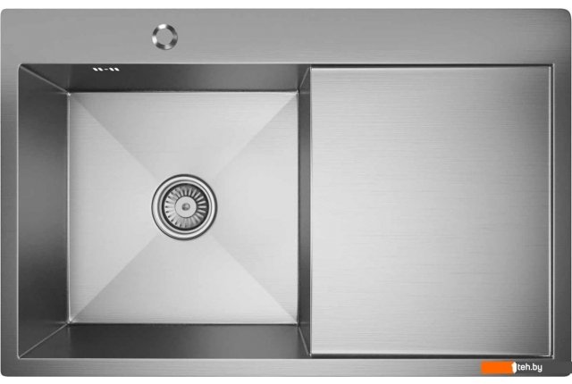 Кухонные мойки Mixline Pro 551877 левый (сатин, с сифоном)