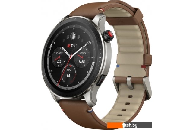 Умные часы и браслеты Amazfit GTR 4 (серебристый, с коричневым кожаным ремешком) Умные часы и браслеты Amazfit GTR 4 (серебристый, с коричневым кожаным ремешком)