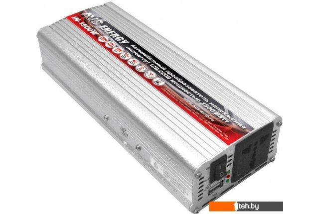 Автомобильные инверторы AVS 24/220V IN-1500W-24 Автомобильные инверторы AVS 24/220V IN-1500W-24