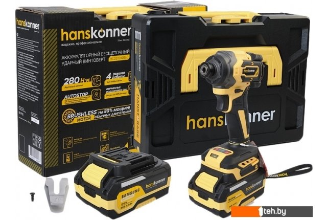 Шуруповерты, гайковерты, электроотвертки Hanskonner HCD20280BLC (с 1-им АКБ, кейс) Шуруповерты, гайковерты, электроотвертки Hanskonner HCD20280BLC (с 1-им АКБ, кейс)