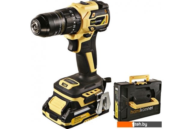 Шуруповерты, гайковерты, электроотвертки Hanskonner HCD2065BLIC (с 2-мя АКБ, кейс) Шуруповерты, гайковерты, электроотвертки Hanskonner HCD2065BLIC (с 2-мя АКБ, кейс)