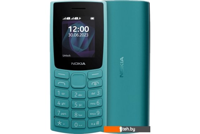 Мобильные телефоны Nokia 105 (2023) Dual SIM TA-1557 (бирюзовый) Мобильные телефоны Nokia 105 (2023) Dual SIM TA-1557 (бирюзовый)
