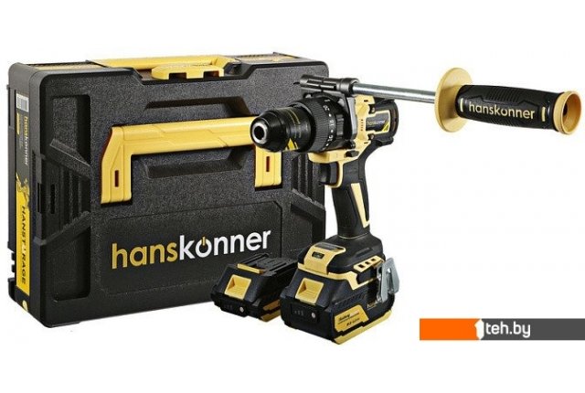 Шуруповерты, гайковерты, электроотвертки Hanskonner HCD18165BLI (с 2-мя АКБ, кейс) Шуруповерты, гайковерты, электроотвертки Hanskonner HCD18165BLI (с 2-мя АКБ, кейс)