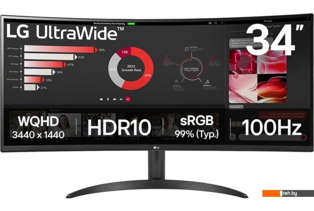 Мониторы LG UltraWide 34WR50QK-B Мониторы LG UltraWide 34WR50QK-B