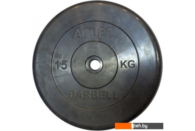 Гантели, гири, штанги MB Barbell Атлет 26 мм (1x15 кг) Гантели, гири, штанги MB Barbell Атлет 26 мм (1x15 кг)
