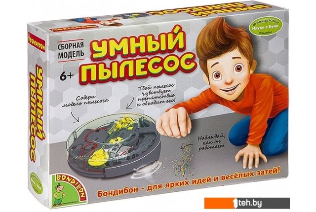 Игры-опыты, эксперименты Bondibon Науки с Буки Умный пылесос ВВ3189 Игры-опыты, эксперименты Bondibon Науки с Буки Умный пылесос ВВ3189