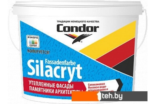 Краски и эмали Condor Fassadenfarbe Silacryt 15 кг (белый матовый) Краски и эмали Condor Fassadenfarbe Silacryt 15 кг (белый матовый)
