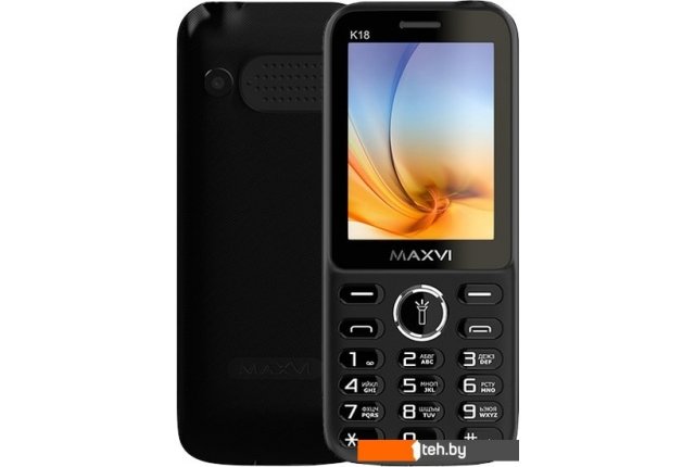 Мобильные телефоны Maxvi K18 (черный) Мобильные телефоны Maxvi K18 (черный)