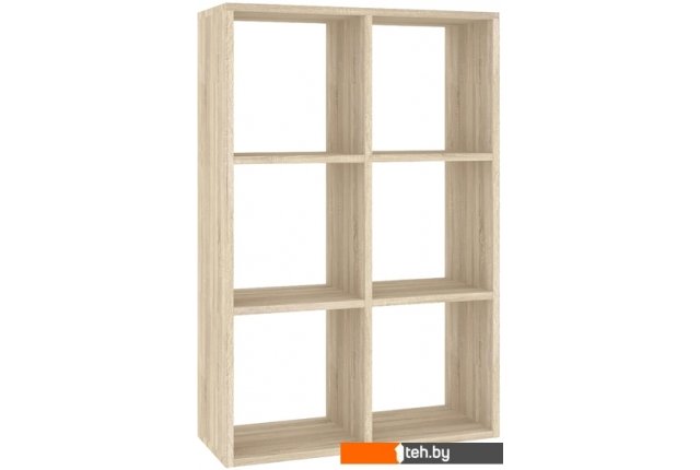 Полки, стеллажи, системы хранения Кортекс-мебель КМ-33 6 секций (дуб сонома) Полки, стеллажи, системы хранения Кортекс-мебель КМ-33 6 секций (дуб сонома)