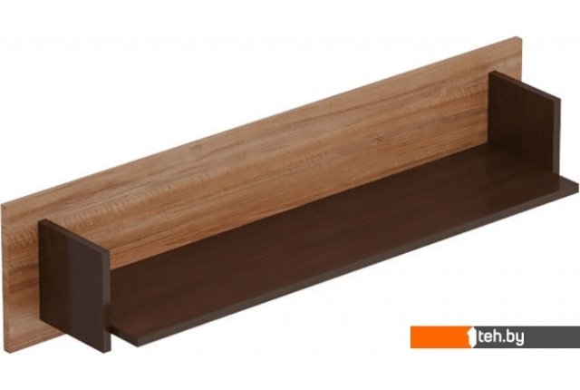 Полки, стеллажи, системы хранения Мебельград Соренто 107x18.6x25 см (дуб стирлинг/кофе структурный матовый) Полки, стеллажи, системы хранения Мебельград Соренто 107x18.6x25 см (дуб стирлинг/кофе структурный матовый)