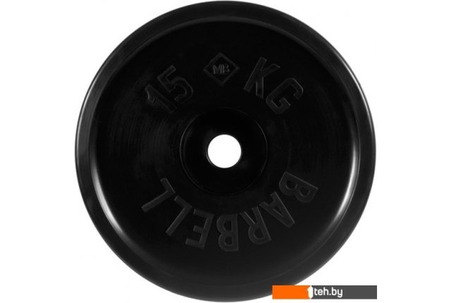 Гантели, гири, штанги MB Barbell Евро-классик 51 мм (1x15 кг) Гантели, гири, штанги MB Barbell Евро-классик 51 мм (1x15 кг)