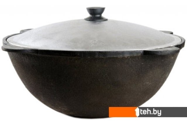 Казаны Chugun Invest Узбекский с алюминиевой крышкой (12 л, плоское дно) Казаны Chugun Invest Узбекский с алюминиевой крышкой (12 л, плоское дно)