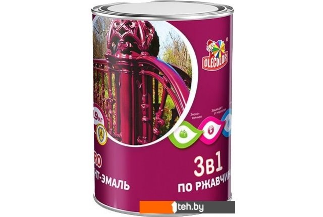 Краски и эмали Olecolor 3 в 1 по ржавчине 4 кг (белый) Краски и эмали Olecolor 3 в 1 по ржавчине 4 кг (белый)