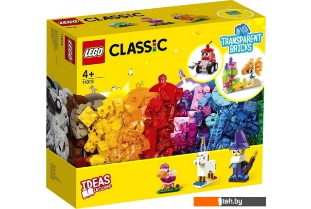 Конструкторы LEGO Classic 11013 Прозрачные кубики Конструкторы LEGO Classic 11013 Прозрачные кубики
