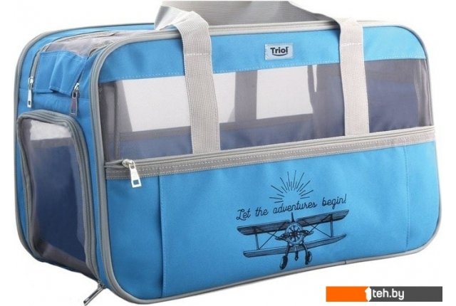 Сумки, переноски для животных Triol Техно (серый/голубой) Сумки, переноски для животных Triol Техно (серый/голубой)