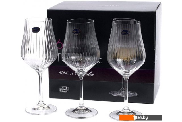 Стаканы, бокалы, рюмки Bohemia Crystal Tulipa Optic 40894/36/350 Стаканы, бокалы, рюмки Bohemia Crystal Tulipa Optic 40894/36/350