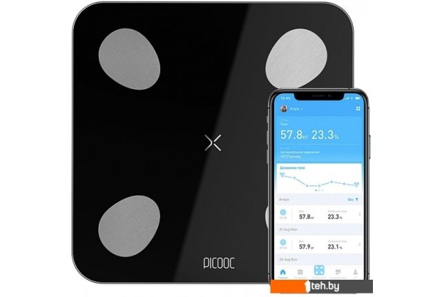Напольные весы Picooc Mini Lite (черный) Напольные весы Picooc Mini Lite (черный)