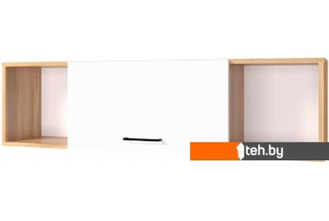 Полки, стеллажи, системы хранения Горизонт Ненси 1200 (крафт золотой/белый глянец) Полки, стеллажи, системы хранения Горизонт Ненси 1200 (крафт золотой/белый глянец)