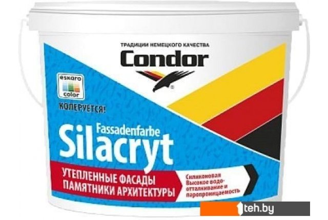 Краски и эмали Condor Fassadenfarbe Silacryt 7.5 кг (белый) Краски и эмали Condor Fassadenfarbe Silacryt 7.5 кг (белый)