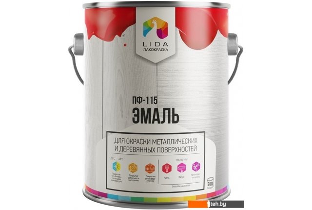 Краски и эмали LIDA ПФ-115 20 кг (желтый) Краски и эмали LIDA ПФ-115 20 кг (желтый)